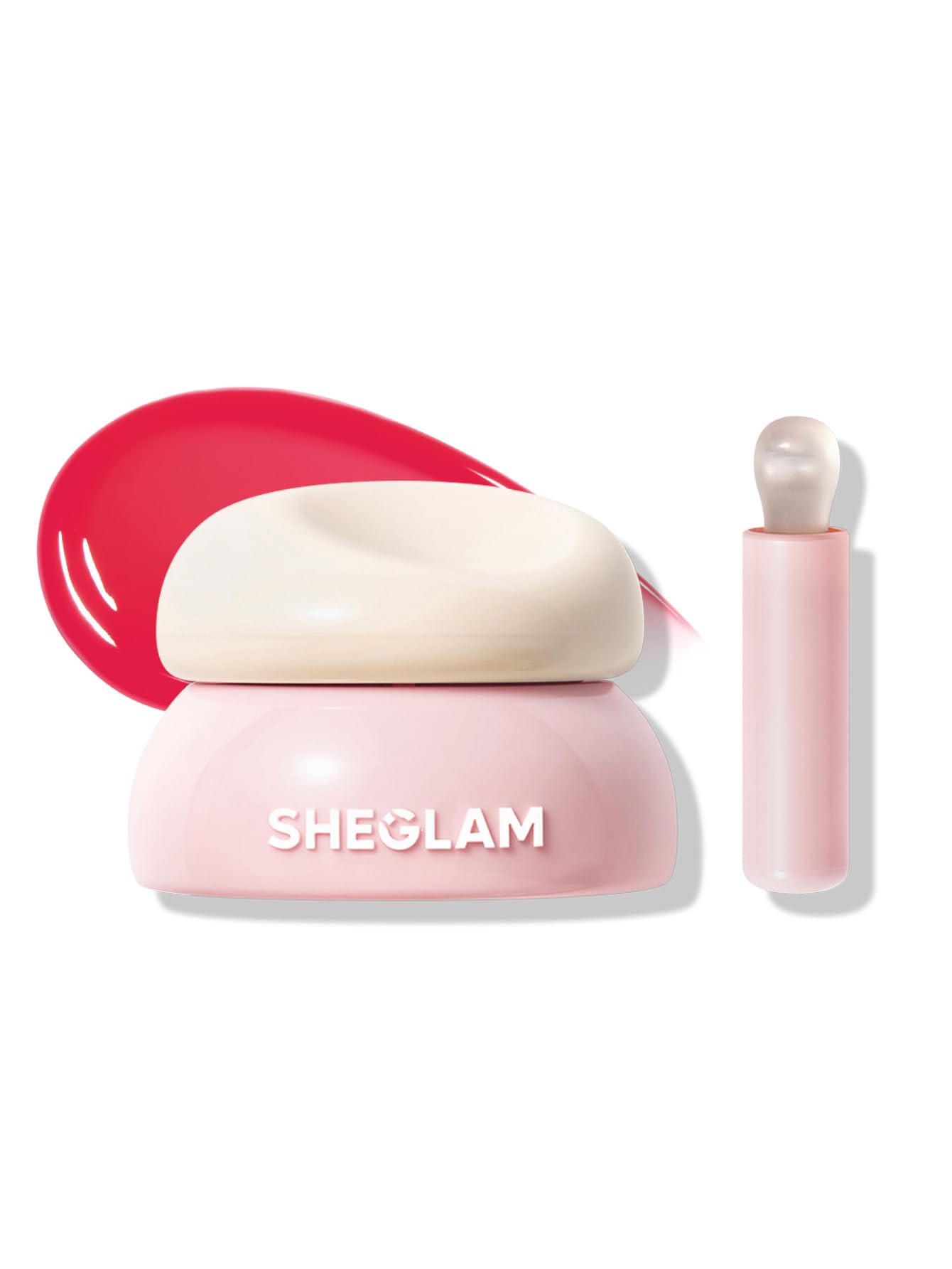 

SHEGLAM Hydra Jelly Pocket Lip Jam - Highly Moisturizing Jelly with Vitamin E - Glossy Lips - Portable - Strawberry Splash