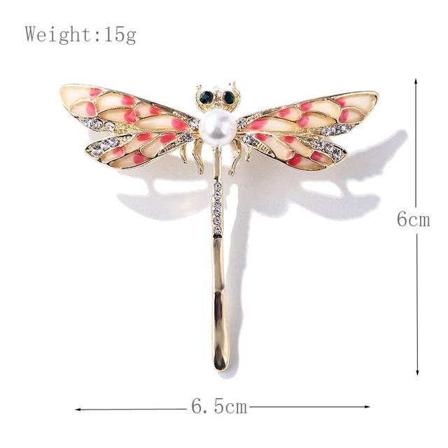 Fashionable Personality Adorable Dripping Oil Animal Plant Pearl Pin Brooch Anti Glare Buckle Female Jewelry AlloyFashion Jewelry