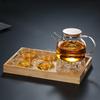 Lilang 1L Glass Tea Pot Set with 4 Cups and Tray