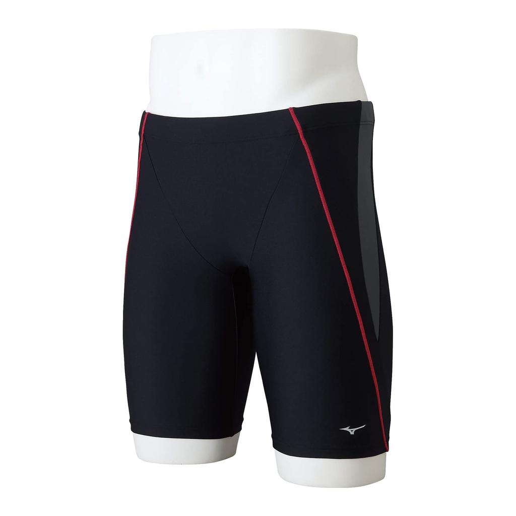 MIZUNO STROKE ONE Half Spats N2JB2101 Size for and Gym Use Men's 91 Black/Charcoal, M, Swimming, Fitness,