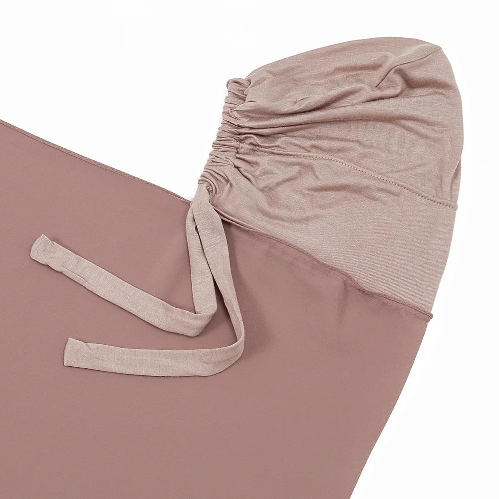 Pin Free Instant Chiffon Hijab Scarf With Undercaps Muslim Women Hijabs With Inner Caps Underscarf Caps Islam Headscarf