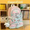 Korean Style Girl Backpack With Large Capacity And Breathable Nylon For School And Commuting