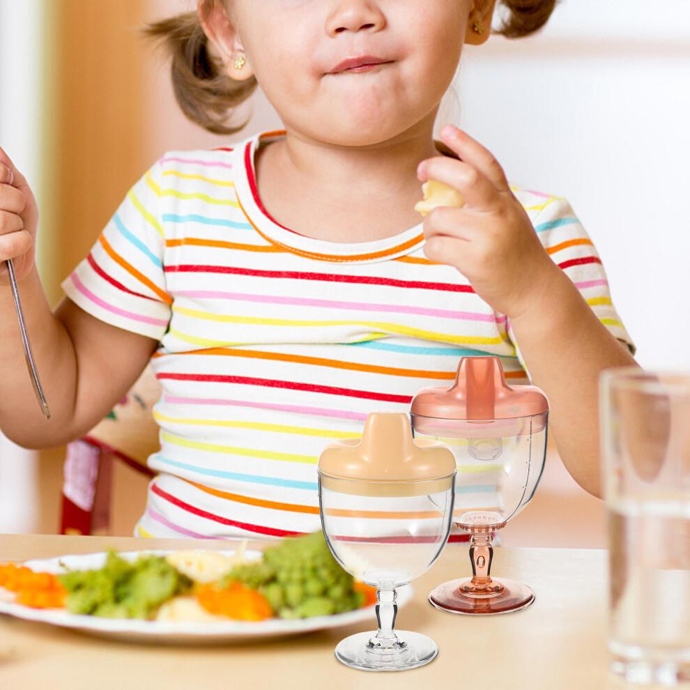 2 Stück Babybecher Kelchform Sicherheit Sturzsicher Kleinkinder Essenszeit