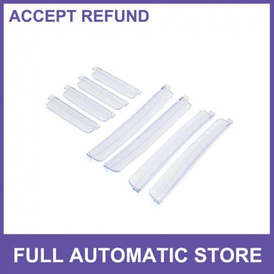 

8pcs Clear Rubber Automobile Auto Body Door Side Edge Guard Protective Strip