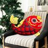 New Year New Year Dancing Lion Pillow Dancing Lion Koi Fish Embroidery Pillow  Home