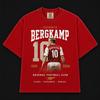 The Iceman Dennis Bergkamp Arsenal Legend Shirt 10 Vintage Highbury Icon Football Tee Gift