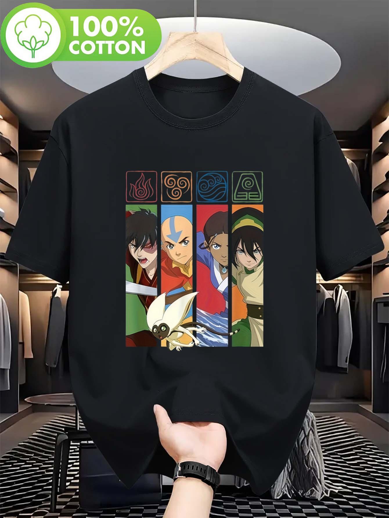 

2026 Spring Festival Mens and Womens Cartoon Anime Tshirt Black Tshirt Suitable for Daily Wear and Anime Enthusiasts M