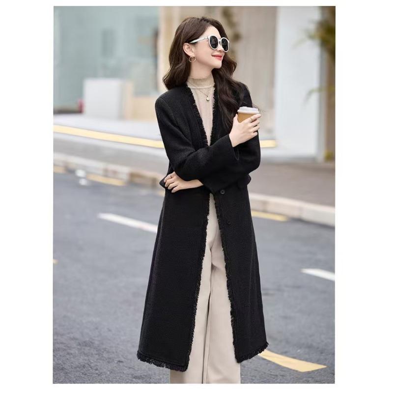 

Куртка женская осенне-зимняя женская одежда простое шерстяное пальто XXL