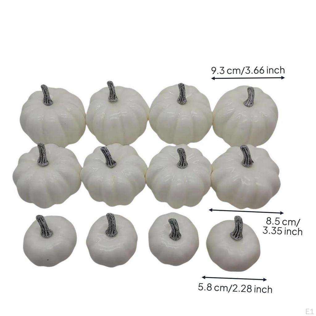 12 Pieces artificial pumpkins Small Seasonal Pumpkin for Party Planners,