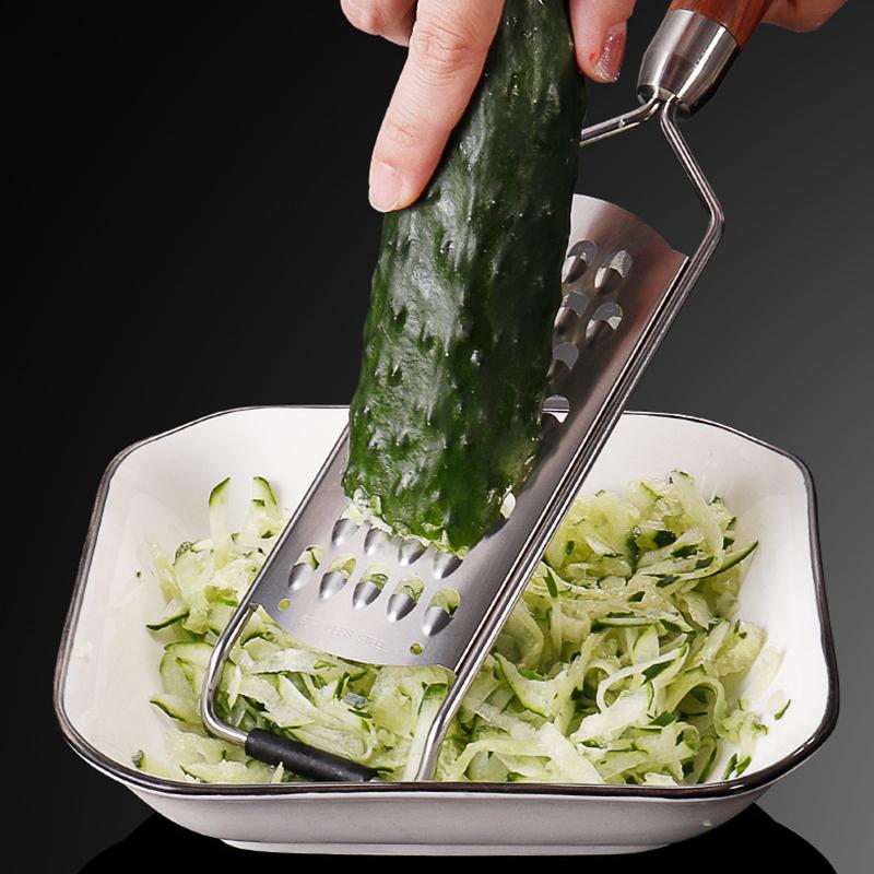 Lemon Zester With Fine Blades Lightweight Cheese/Vegetable Grater Solid Wood Handle Design - Rust-Resistant Durable