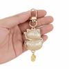 Chinese Style Lucky Cat Keychain Double-sided Retro Lucky Keychain  Decoration