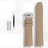 Rubber Watchband for Rolex Omega X Swatch Joint MoonSwatch Constellation Waterproof Sports 20mm Watch Strap Curved End Band