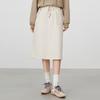 Women's Elastic Waist Utility Midi Skirt