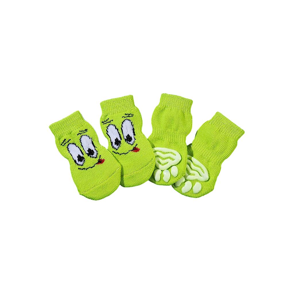 4pc Pet Socks, High-quality Non- Sole, Dog Socks, Teddy, Corgi, And Supplies.