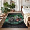 Fendt Print Crystal Velvet Plush Rug Wear?Resistant Anti?Slip Floor Mat For Indoor Household Decoration