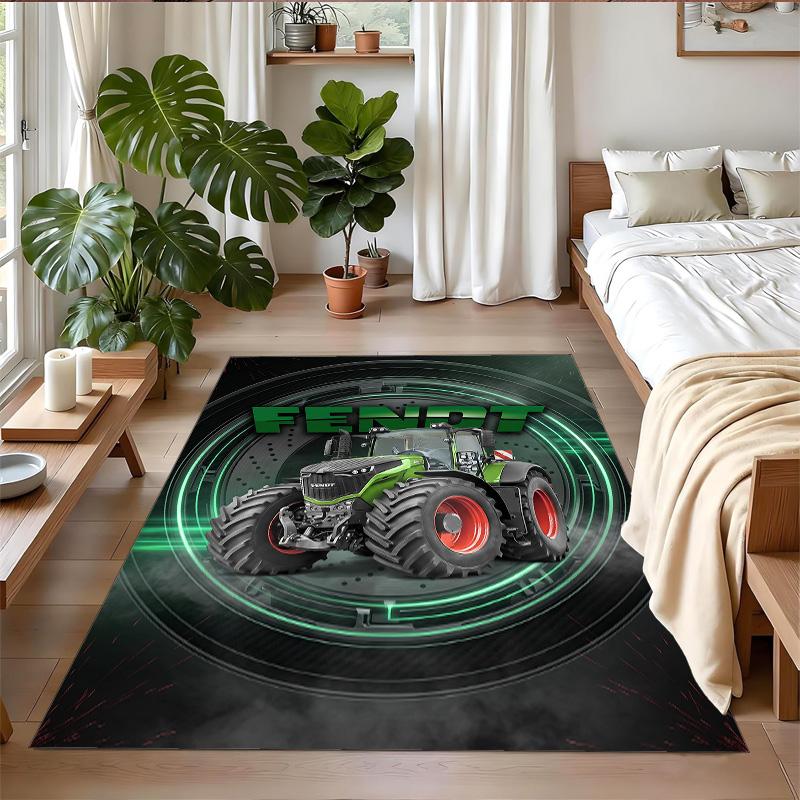 Fendt Print Crystal Velvet Plush Rug Wear?Resistant Anti?Slip Floor Mat For Indoor Household Decoration