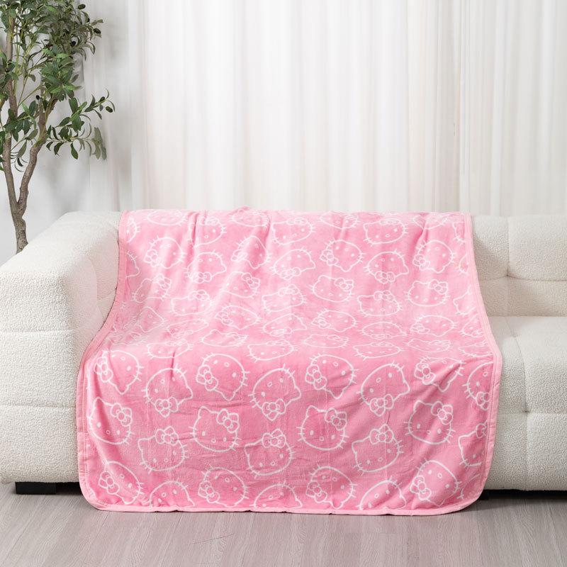 Circular Flannel Sofa Throw Blanket - Multifunctional and Edged Design 125