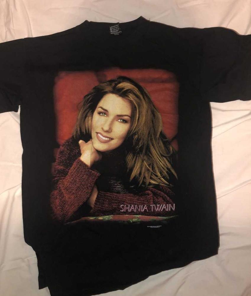 Vintage Shania Twain Shirt 1990s Country Pop Queen Graphic Tee PA7838 L