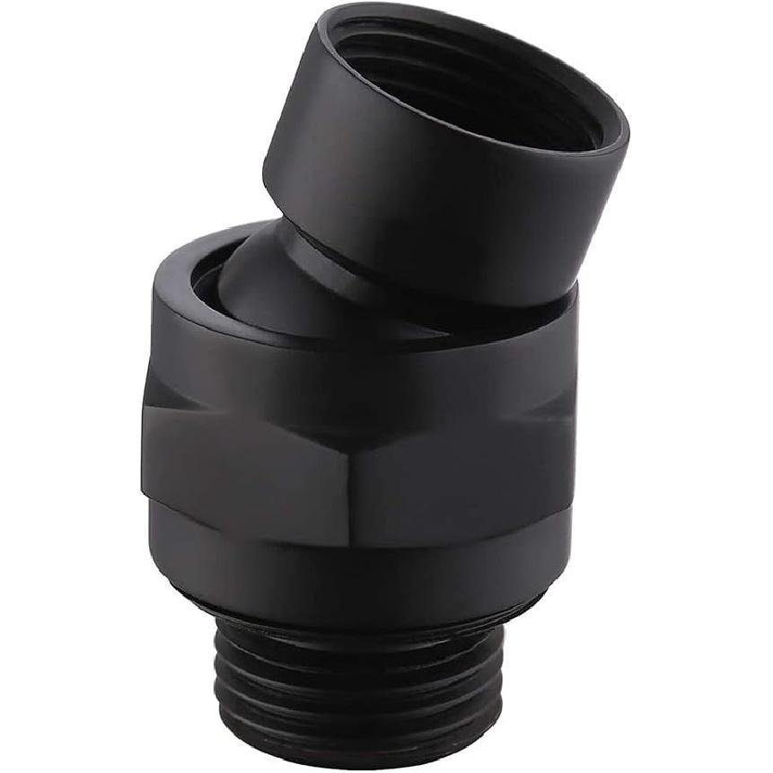 

Brushed Gold Shower Head Adapter, Biveah Brass Shower Arm Swivel Joint Connector G1/2 for Shower Head, KSB016BG чёрный