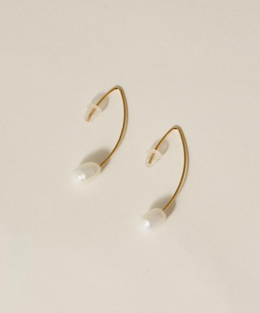 Novice Tokyo Drop Pearl Pierce [Silver925] / Gold