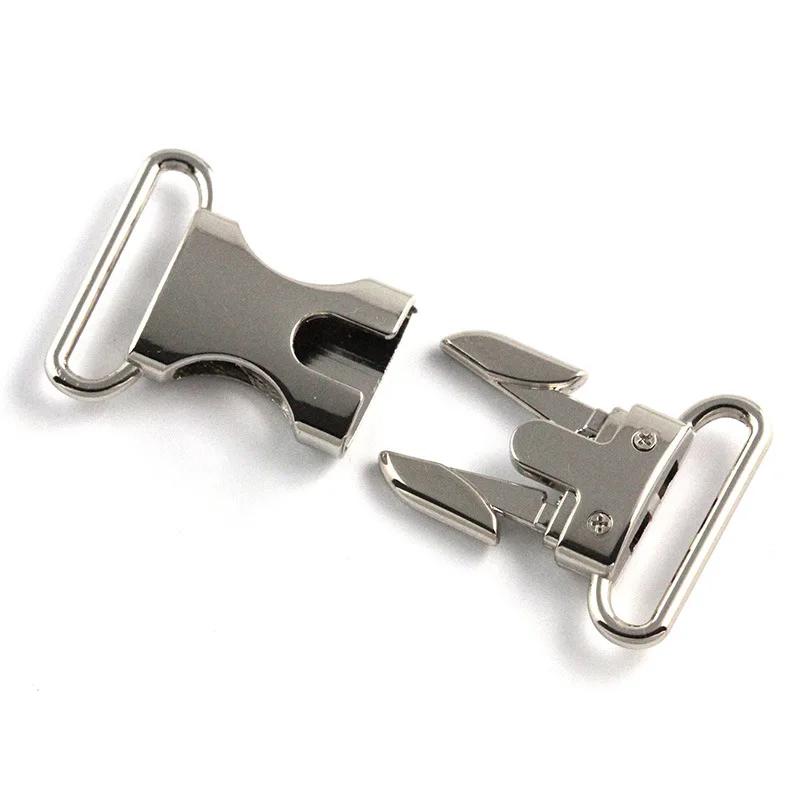 1pc Quick Side Release Buckles Metal Leather Bag Backpack Purse Strap Webbing Belt Clasp Lock DIY Repair Supplies