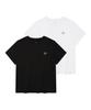 WACKY WILLY [26Ss] 2-Pack Women'S Lily Short Sleeve T-Shirt Black/White