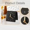 Desk Clock Desktop Ornament Table Decorative Simple Silent Modern Art for Shelf Bedside