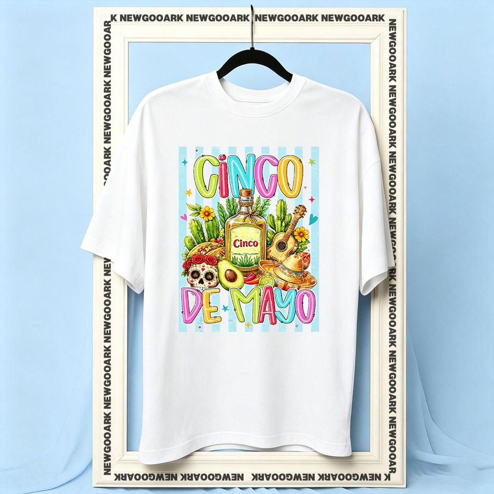 Mexican Fiesta Party inco De Mayo Viva La Fiesta Sugar Skull Fiesta Vibes tshirt Women Unisex Casual cotton printed t shirts S