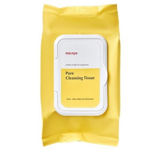 ma:nyo Factory Pure Cleansing Tissue Gentle Makeup Remover & Skin Soothing Wipes 80 Sheets