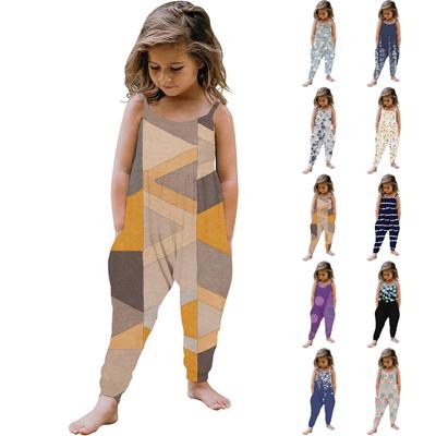 Mono de verano sin mangas para niñas pequeñas, mono, ropa