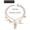 Summer Seaside Starfish Conch Necklace Women's Multi-layer Stacking Design Sense Vacation Imitation Pearl Collarbone Chain
