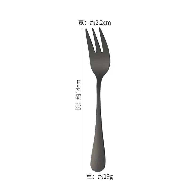 1010 Series Stainless Steel Fruit Fork, Three Tooth Cake, Dessert Fork, Hotel Tableware, Gift, Laser Logo