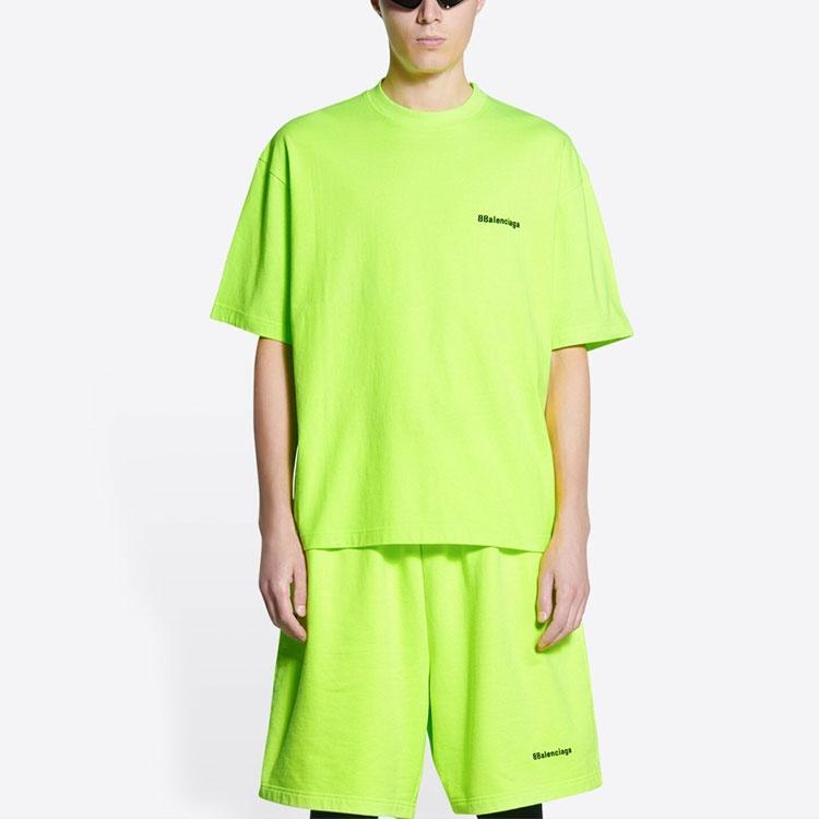 Balenciaga BB Corporate T-shirt Medium Fit 'Yellow' Men's 612966TJV877110