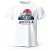 Unisexs Outdoor Adventure Graphic Short Sleeve TShirt 100 Cotton Vintage Printed Tops Tee for Unisex Summer Casual Sportswear