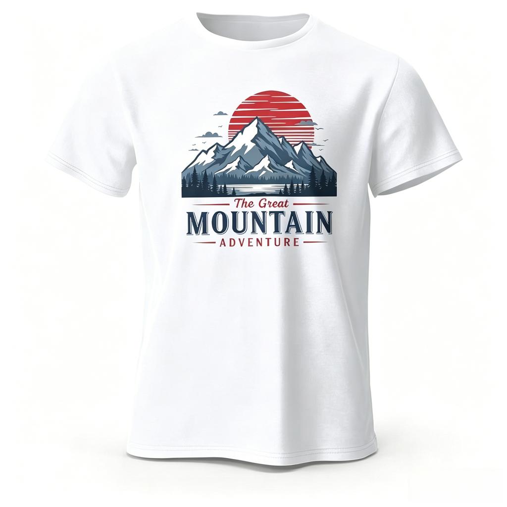Unisexs Outdoor Adventure Graphic Short Sleeve TShirt 100 Cotton Vintage Printed Tops Tee for Unisex Summer Casual Sportswear