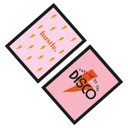 Zestaw Oprawionych Grafik Duchess Plum Hustle/Take Me To The Disco (Pakiet 2)