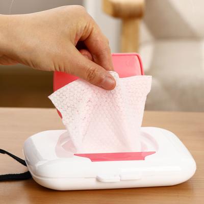 Asılı Çember ile Islak Mendil Kutusu Taşınabilir Toz Geçirmez Seyahat Mendil Tutucu Bebek Islak Mendil Dispenseri Açık Doku Kutusu Bebek Mendil Konteyner