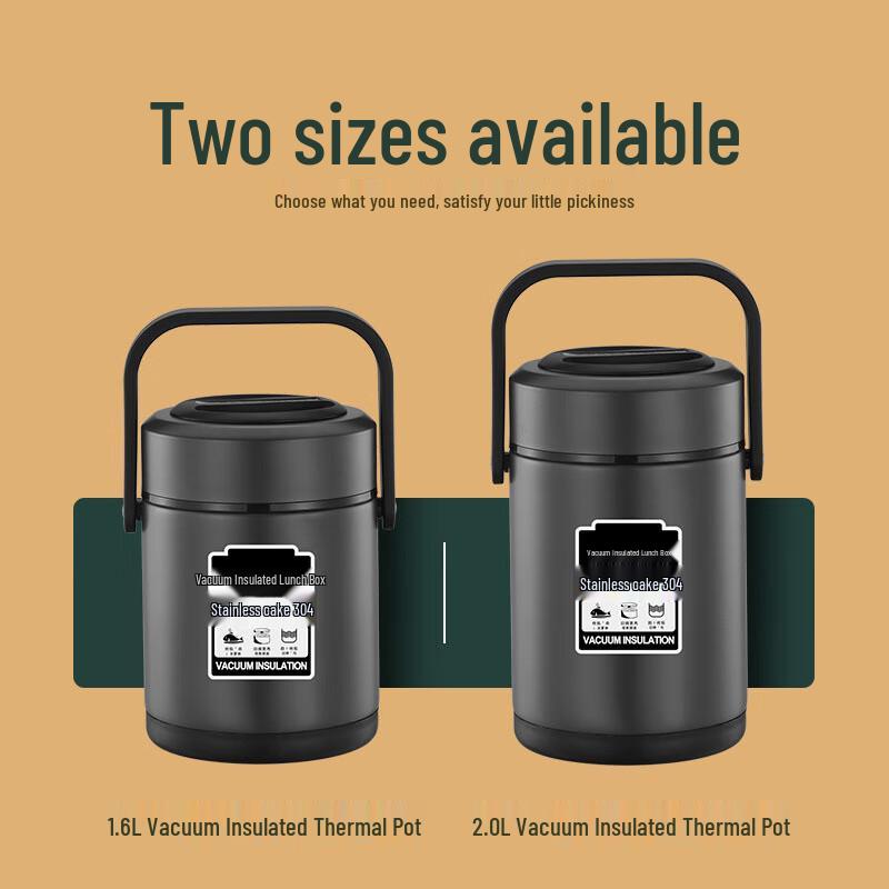 Portable 304 Stainless Steel Insulated Food Jar