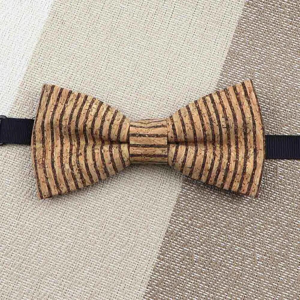 1PC, Fashion Bow Shape Bow Tie, Double Layer, Wood, Gentleman,Handmade, Butterfly,