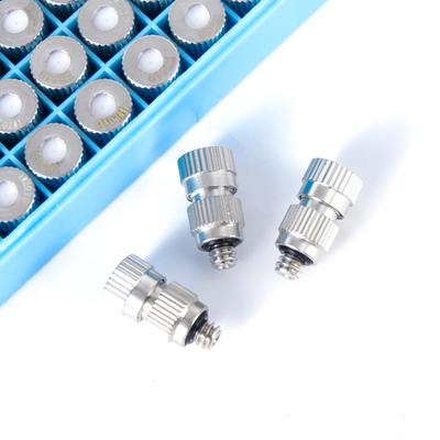 50 Piezas Pulverizador Nebulizador de Alta Presión Rosca Macho de 3/16" Refrigeración Industrial Humidificación Boquilla para Jardín Invernadero Agricultura