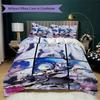 ReZero Pattern Bedding Uilt Set Uilt Cover Pillowcase Home Decoration Birthday Gift (1 * Duvet Cover + 2 * Pillowcase Without Core)