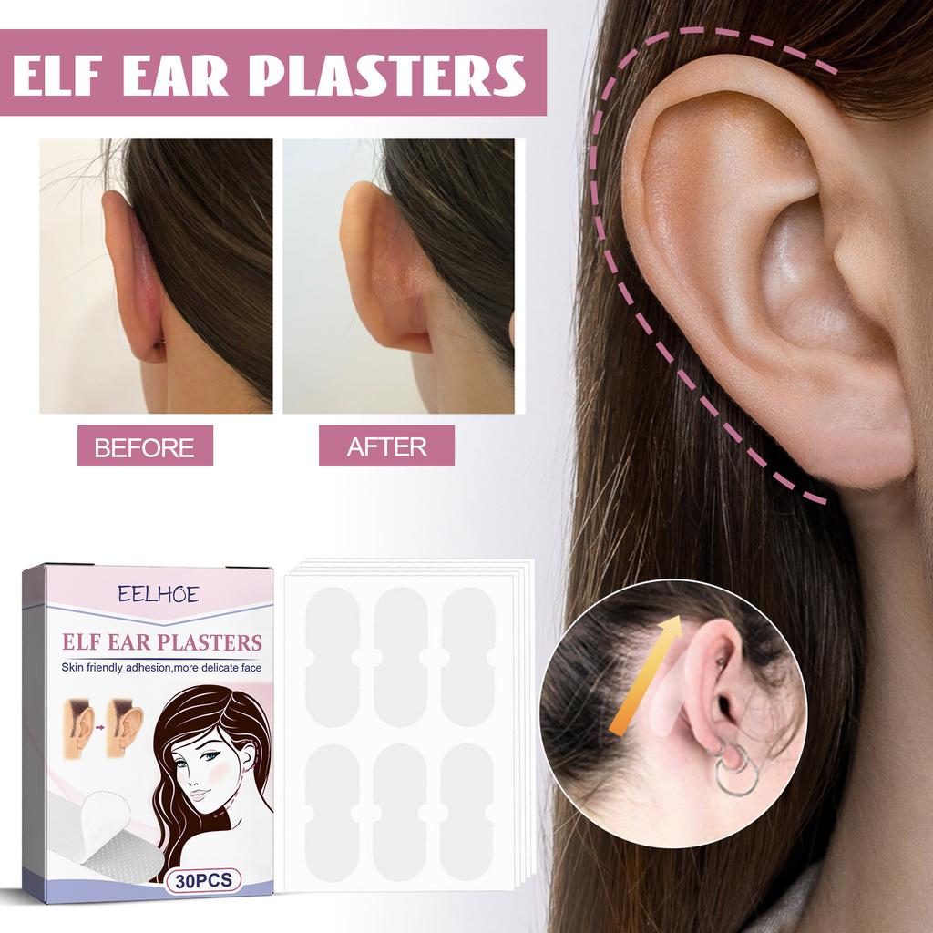 EELHOE Elf Ear Patch, Face Ear Flirty Ear, Face Revealing Small Invisible Breathable Waterproof Corrective Ear Fixing Patch