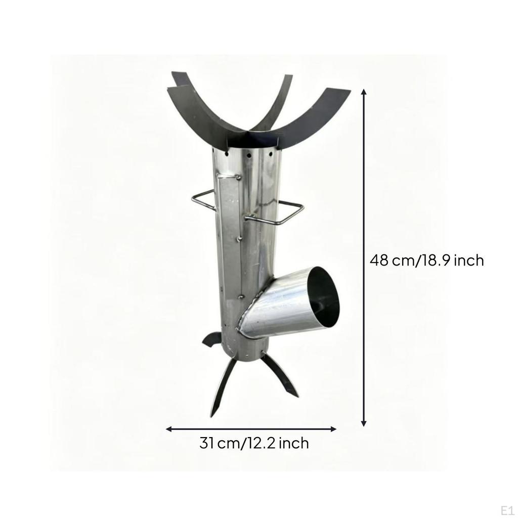 Portable Folding Camping Cooker Side Propellant Feed Leg Curved Pot Support