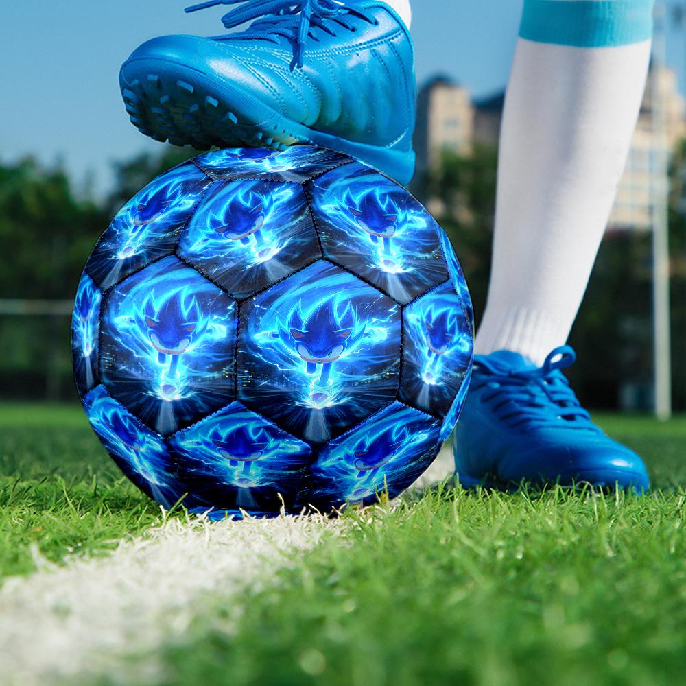 Sonic Theme Size 5 Soccer Ball, Suitable for Both Indoor and Outdoor Matches, a Gift Suitable for Everyone.