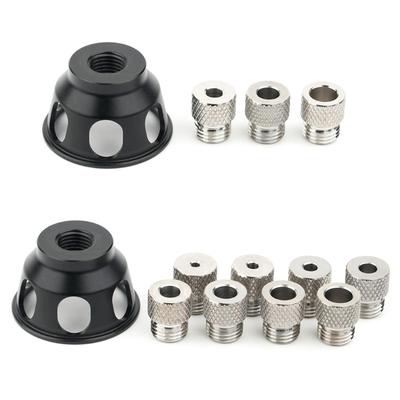 Aluminum Alloy Doweling Jig Positioner Drill Guide Locator with Adjustable Multi Hole Settings for Precise Drilling