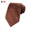 2026 Men's Houndstooth Gold Tie - Perfect for Weddings and Business
