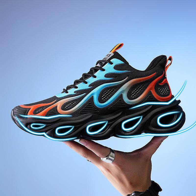 2025 Autumn New European Station Ins Trendy Shoes Blade Large Size 46 Men's Shoes Casual Platform Sports Shoes