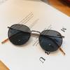 1/2pcs Vintage Metal Oval Sunglasses Women Retro Beach Eyewear Fashion Accessories