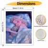 Disney Frozen Elsa sleeping oil painting art handmade diy painting home decoration gift