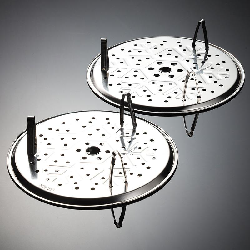 304 Stainless Steel Steamer Sheet Multi-specification Household Small Steamer Sheet Snowflake Pattern Removable Foot Kitchen Tool